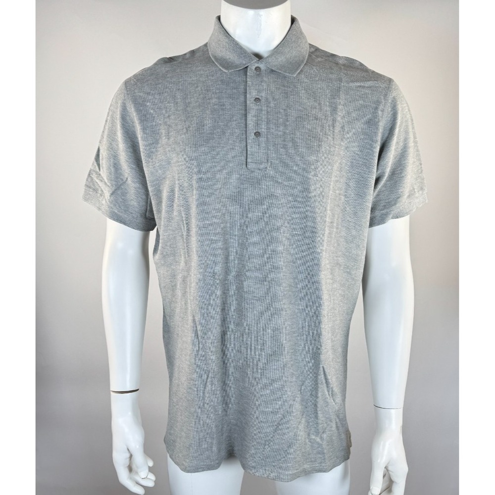 Reigning Champ Jersey Polo Shirt Men XL EUC Stretch Cotton Short Sleeve Collared